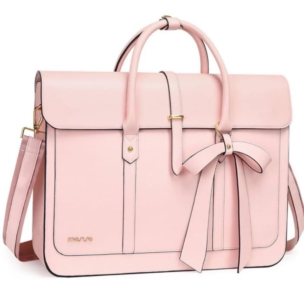 Mosiso Pink Laptop Work Travel Bag Brand New